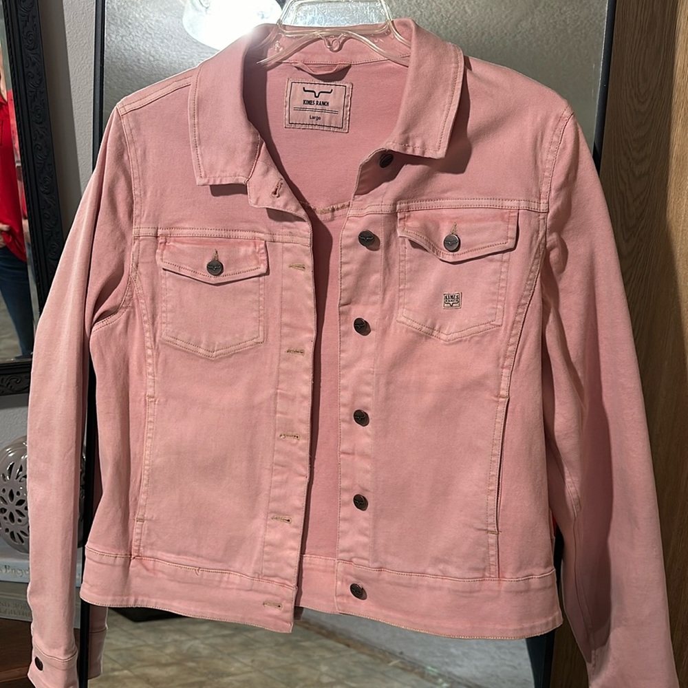 Adorable Pink Woman’s Kimes Jean Jacket